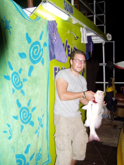 bin mir nicht sicher, koennte ein "RED SNAPPER" sein