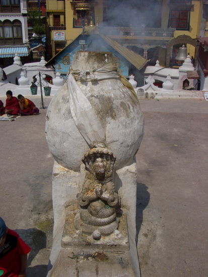 Räucherung an der Bodanathstupa
