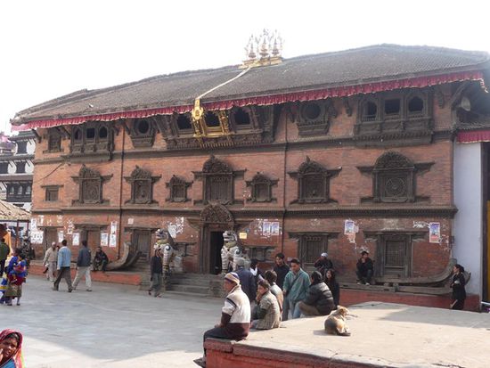 Haus der Kumari Ghar (lebende Göttin)