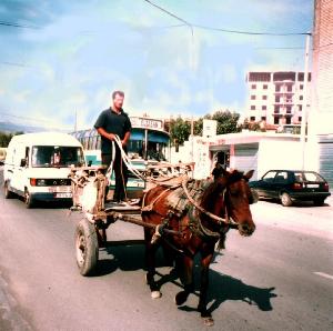 Stadtverkehr in Elbasan