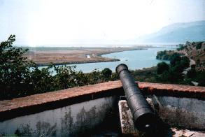Blick von der Akropolis auf den Vivar-Kanal
