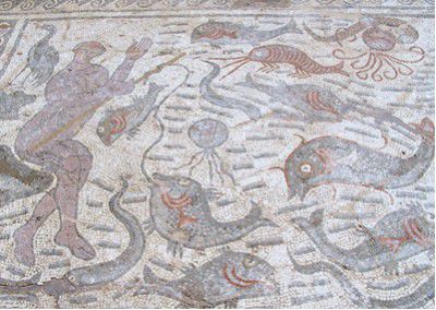 Byllis: Fußbodenmosaik der frühchristlichen Basilika