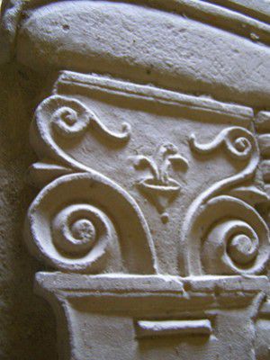 Detail an einem illyrischen Königsgrab von Selca e Poshtme