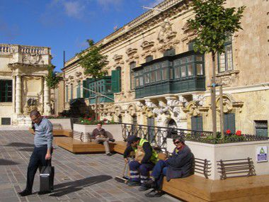 Valletta: Platz vor dem Großmeisterpalast