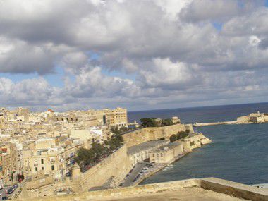 Valletta: Blick auf die Stadt von Upper Barracca Garden