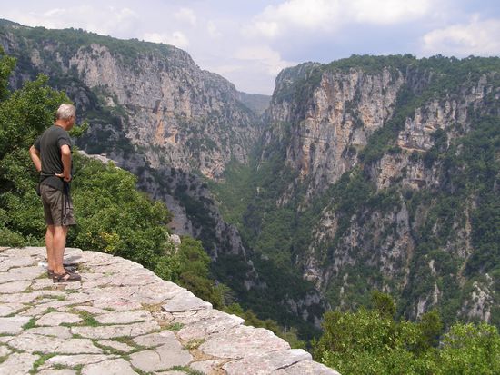 Blick in die Vikos-Schlucht