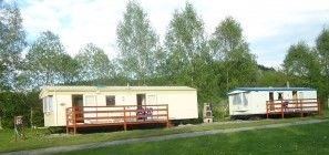 Mobilhome am Campingplatz Kemp u Kukacka
