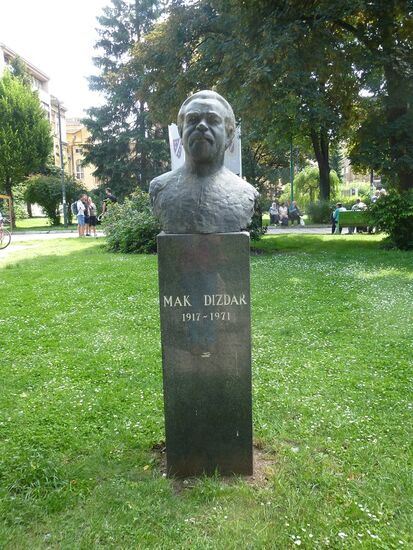 Sarajevo Stadtpark Büste Mak Dizdar