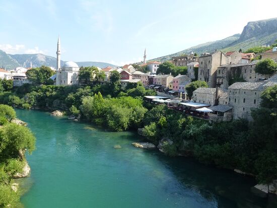 Mostar und sein Fluss Neretva