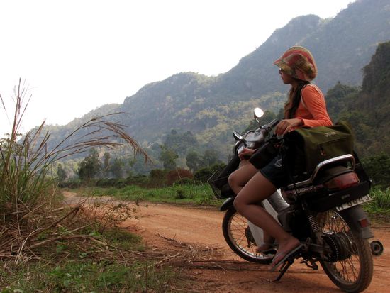 unser heisses Bike (mit hot Nat drauf) auf der geilen "Strasse"
