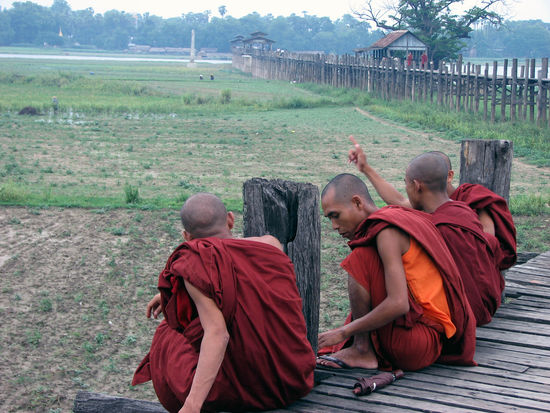 U Bein, die laengste Teakwood-Bruecke der Welt