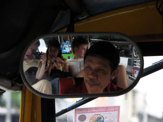 wir drei Globetrotter und der "nette" TukTuk-Driver