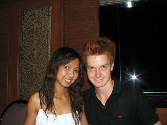 Nat (der Tourguide  ) und mein verwirrt aussehender Bruder...