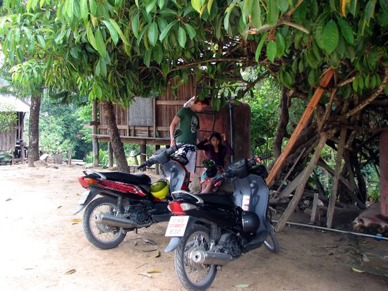 Pause am Umkehrpunkt im besagten Dorf