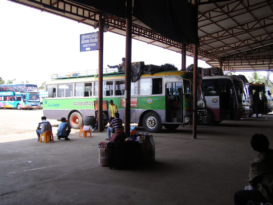 Busbahnhof in Vientiane.