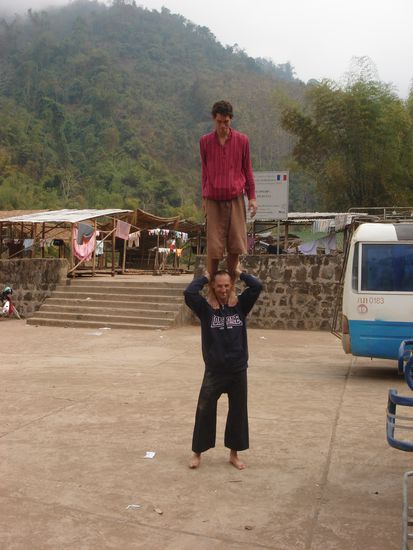 Und hier betaetigen wir uns als Pausenclowns.