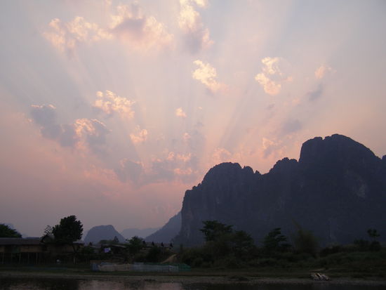 So kann Sonnenuntergang auch aussehen