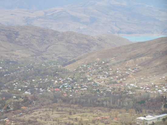 Ausblick beim Abstieg.