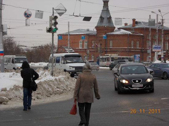 Die alte Feuerwache von Omsk.