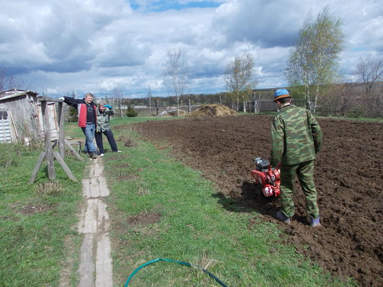 Feldarbeit in Kolschogino 