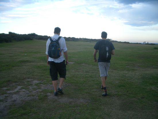 Der lange Marsch zum Bondi Beach mit Florian und Lennart