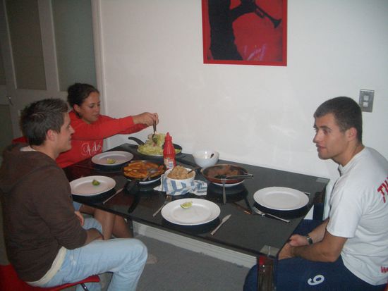 Abendessen (Tobi, Diana und Roman)