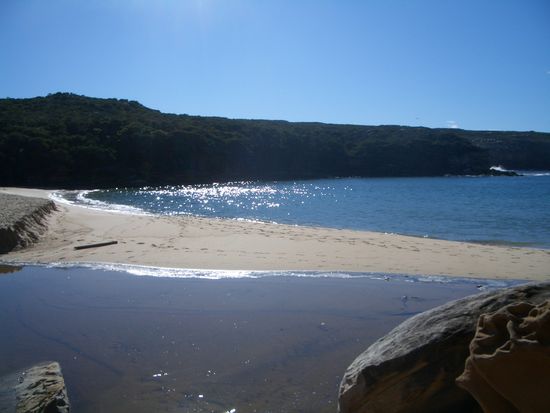 ein einsamer Strand im Royal Natianal Park