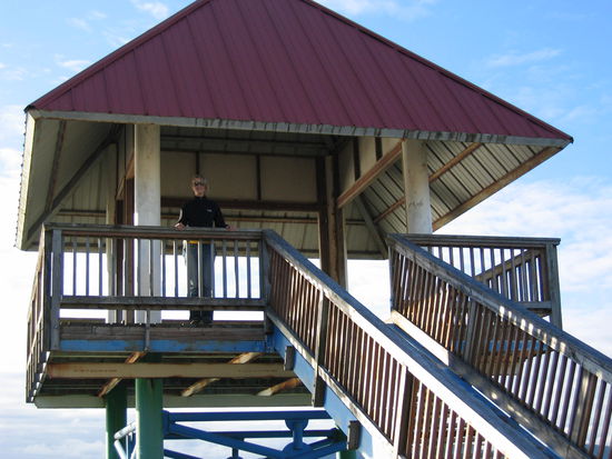 Aussichtsturm an der Columbia River Muendung