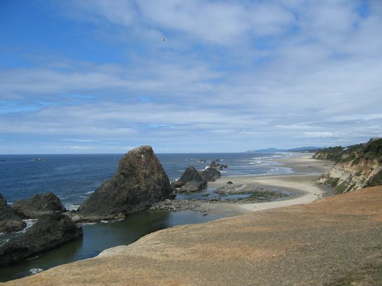 Kuestenabschnitt nahe Newport