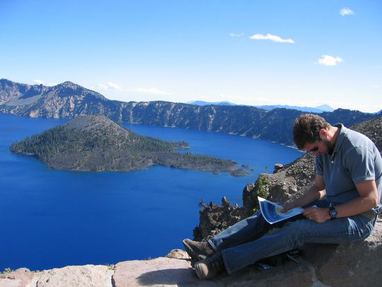 Crater Lake mit Kraterkegel