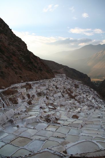 Die Salzterassen nahe Maras