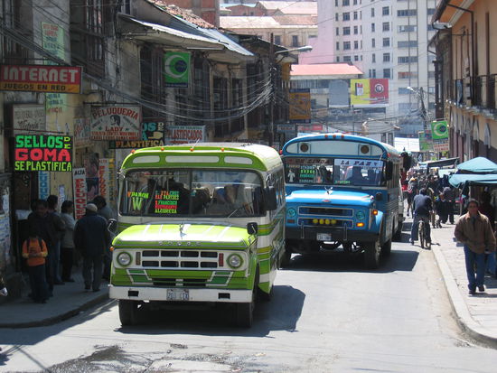Calle Sagarnaga (DIE Einkaufsstrasse im indigenen Teil)
