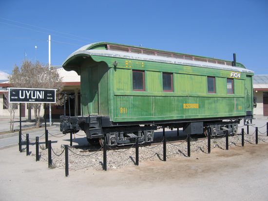 Am Bahnhof von Uyuni
