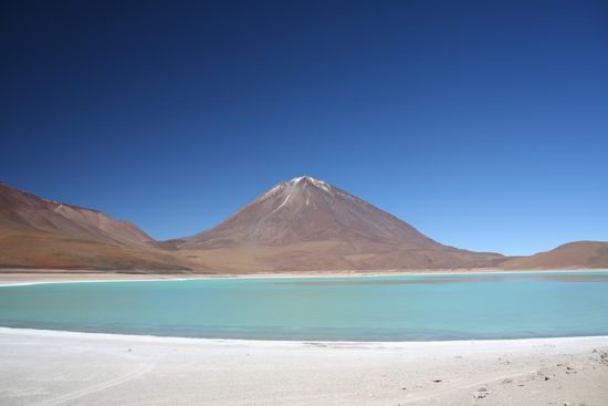 Hinter dem Vulkan liegt schon Chile