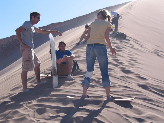 Die Frisur sitzt, das Knie haelt...