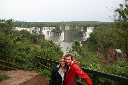 Auch dieser Blick auf die Faelle ist von Brasilien aus aufgenommen