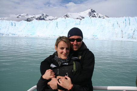Auf dem milchig gruenen Lago Argentino