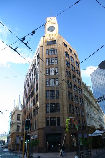 Am Lambton Quay mitten im Zentrum