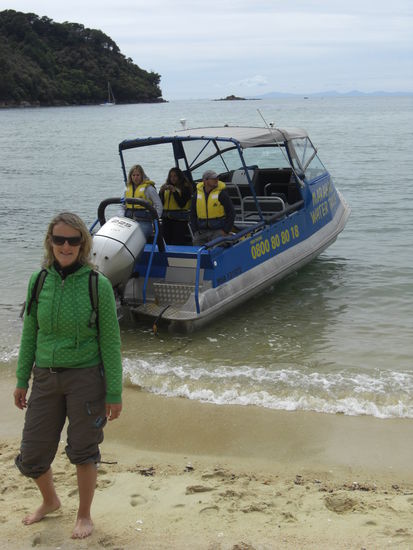 Wasser Taxi und noch genug Kraft zum possieren 