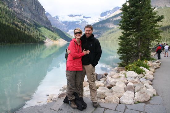 9:00 Uhr Morgens am Lake Louise und kein Japaner in Sicht