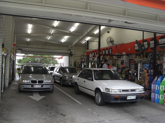 "Beer, Wine, Spirits Drive-Through" but: Don't drink AND drive!"