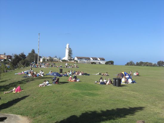 Um 16 Uhr am 31.12.07 im Christison Park (Watson Bay) mit den Sydneysidern...