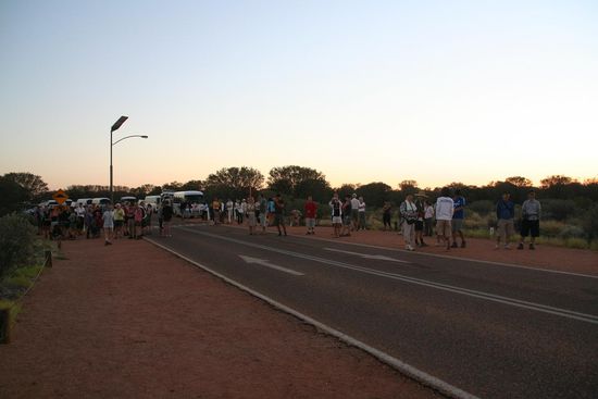 Menschenmassen um 5:30 Uhr Morgens...