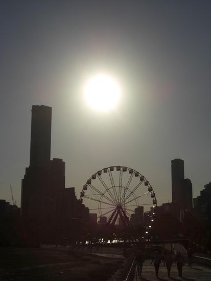 Sonnenuntergang am Yarra River