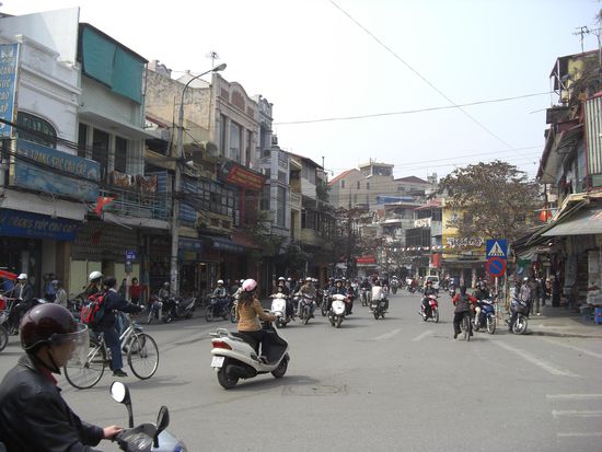 Mofa's praegen das Stadtbild