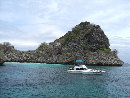 Koh Ha Laguna - da geht es gleich runter!