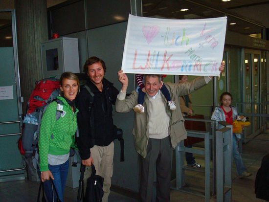 Vera, Marc, Lea (versteckt) &amp; Papa Petek
