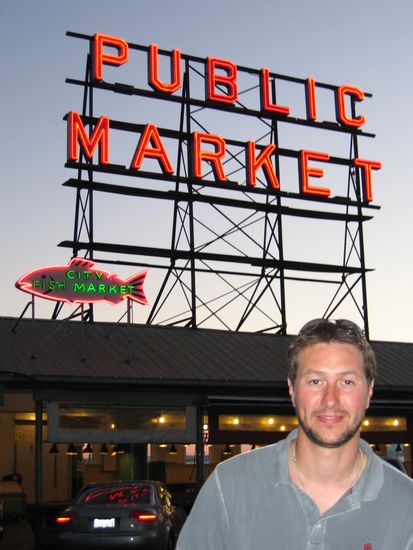 Farmers Market am fruehen Abend