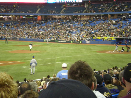 Der Schlag zu einem der Home Runs!!