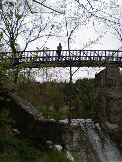 Philipp oberhalb des ersten Wasserfalls